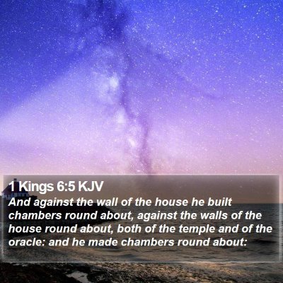 1 Kings 6:5 KJV Bible Verse Image