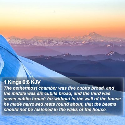 1 Kings 6:6 KJV Bible Verse Image