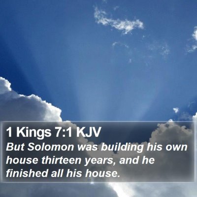 1 Kings 7:1 KJV Bible Verse Image