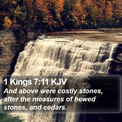 1 Kings 7:11 KJV Bible Verse Image
