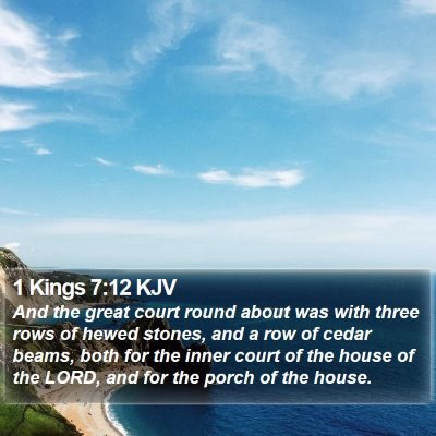 1 Kings 7:12 KJV Bible Verse Image