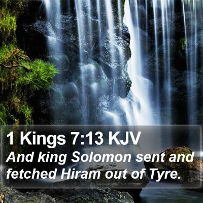 1 Kings 7:13 KJV Bible Verse Image