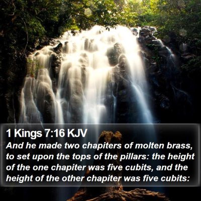1 Kings 7:16 KJV Bible Verse Image