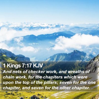 1 Kings 7:17 KJV Bible Verse Image