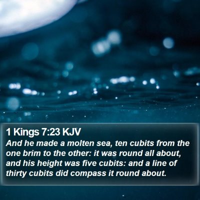 1 Kings 7:23 KJV Bible Verse Image