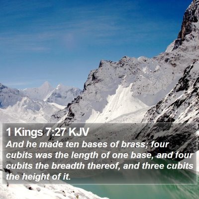 1 Kings 7:27 KJV Bible Verse Image