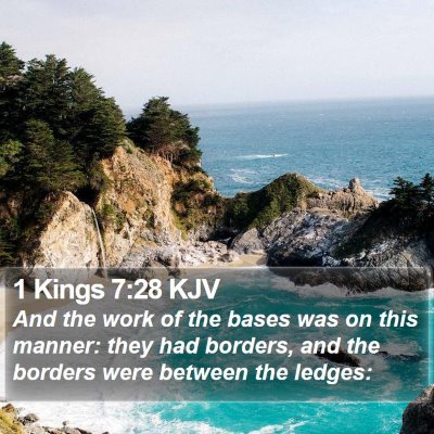 1 Kings 7:28 KJV Bible Verse Image
