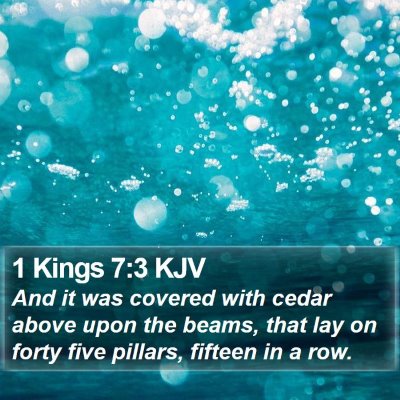 1 Kings 7:3 KJV Bible Verse Image