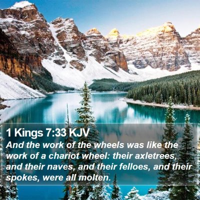 1 Kings 7:33 KJV Bible Verse Image