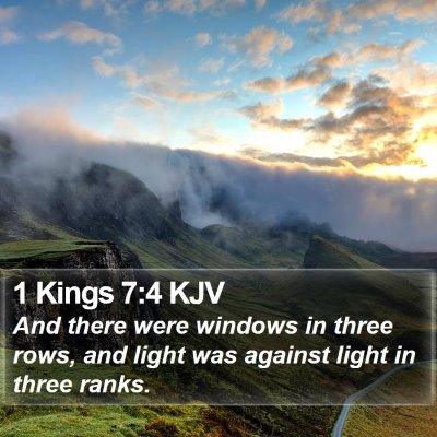 1 Kings 7:4 KJV Bible Verse Image
