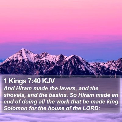 1 Kings 7:40 KJV Bible Verse Image