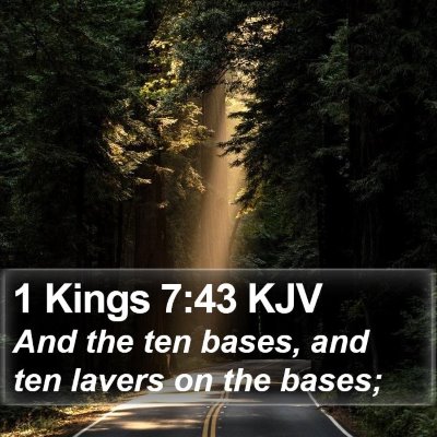 1 Kings 7:43 KJV Bible Verse Image
