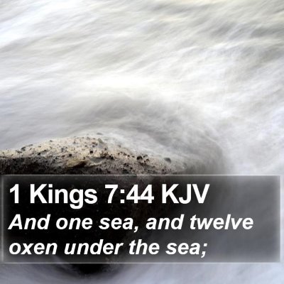 1 Kings 7:44 KJV Bible Verse Image