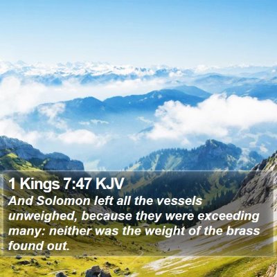 1 Kings 7:47 KJV Bible Verse Image