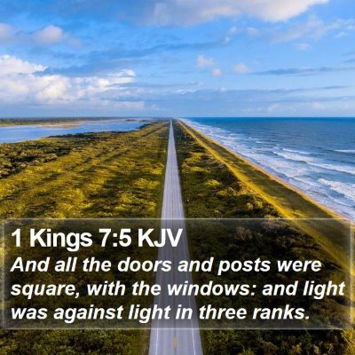 1 Kings 7:5 KJV Bible Verse Image