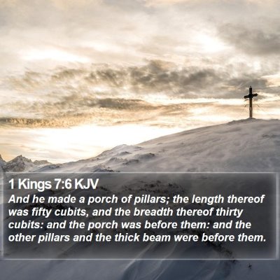 1 Kings 7:6 KJV Bible Verse Image