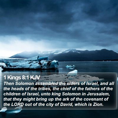 1 Kings 8:1 KJV Bible Verse Image