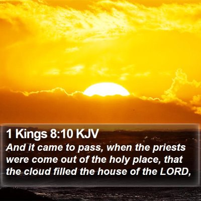 1 Kings 8:10 KJV Bible Verse Image