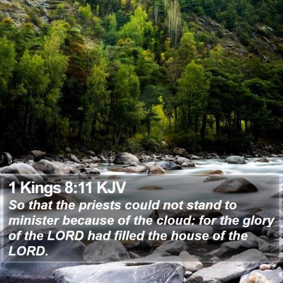 1 Kings 8:11 KJV Bible Verse Image