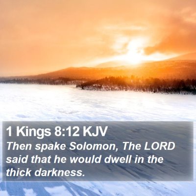 1 Kings 8:12 KJV Bible Verse Image