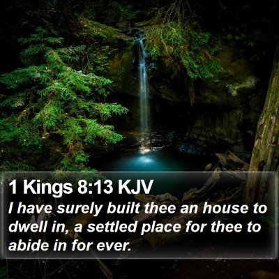 1 Kings 8:13 KJV Bible Verse Image