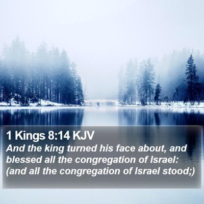 1 Kings 8:14 KJV Bible Verse Image
