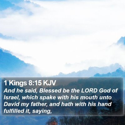 1 Kings 8:15 KJV Bible Verse Image