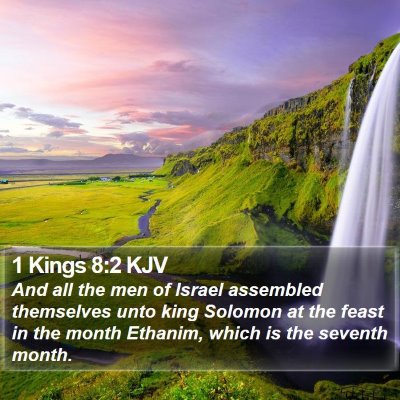 1 Kings 8:2 KJV Bible Verse Image