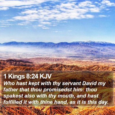 1 Kings 8:24 KJV Bible Verse Image