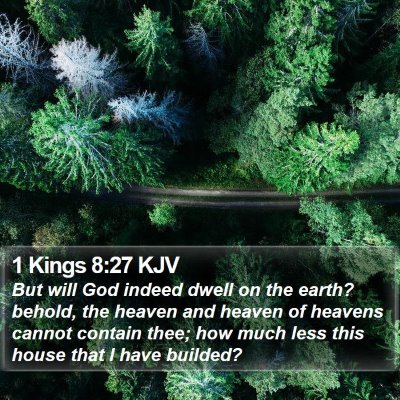 1 Kings 8:27 KJV Bible Verse Image