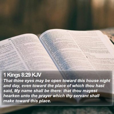 1 Kings 8:29 KJV Bible Verse Image