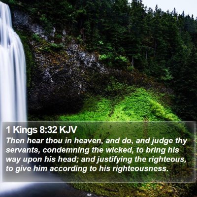 1 Kings 8:32 KJV Bible Verse Image
