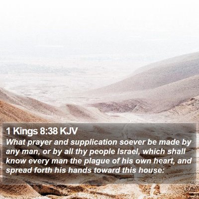 1 Kings 8:38 KJV Bible Verse Image
