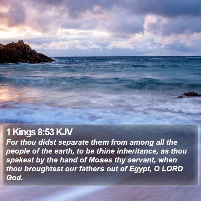 1 Kings 8:53 KJV Bible Verse Image