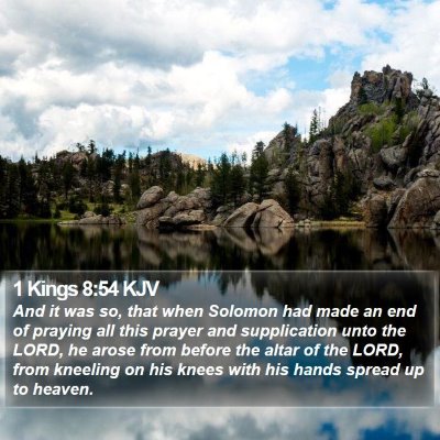 1 Kings 8:54 KJV Bible Verse Image