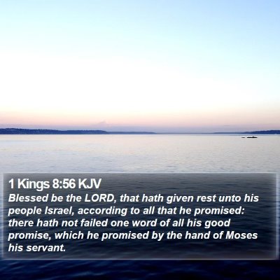 1 Kings 8:56 KJV Bible Verse Image