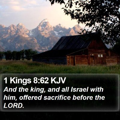 1 Kings 8:62 KJV Bible Verse Image