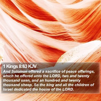 1 Kings 8:63 KJV Bible Verse Image
