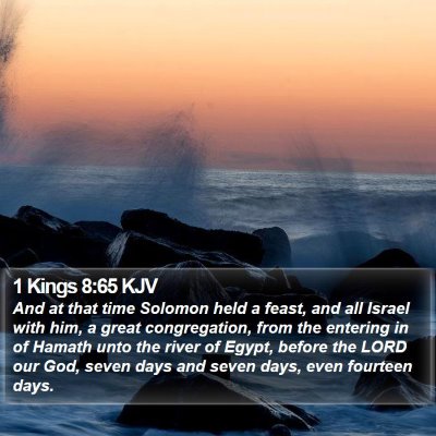 1 Kings 8:65 KJV Bible Verse Image