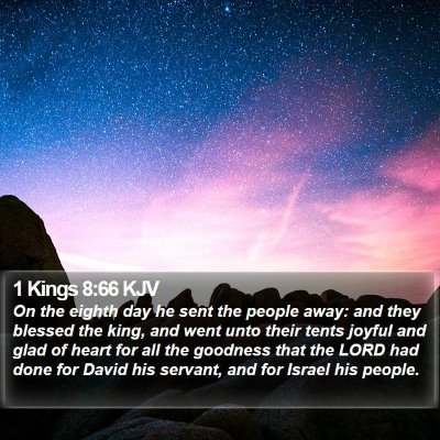 1 Kings 8:66 KJV Bible Verse Image