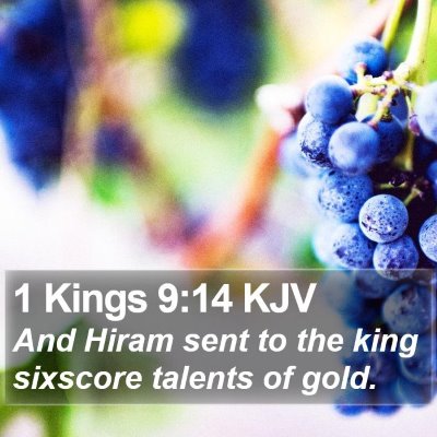 1 Kings 9:14 KJV Bible Verse Image