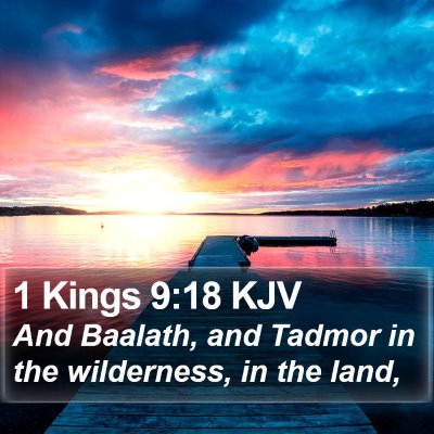1 Kings 9:18 KJV Bible Verse Image