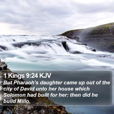 1 Kings 9:24 KJV Bible Verse Image