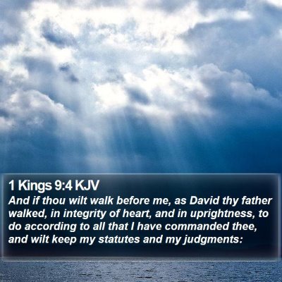 1 Kings 9:4 KJV Bible Verse Image