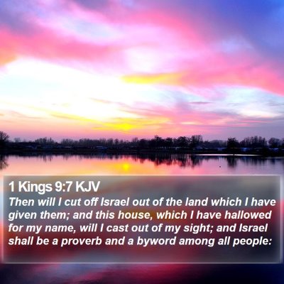 1 Kings 9:7 KJV Bible Verse Image