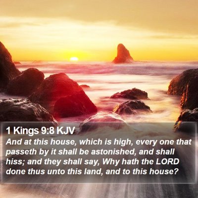 1 Kings 9:8 KJV Bible Verse Image