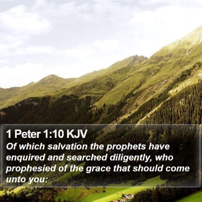 1 Peter 1:10 KJV Bible Verse Image