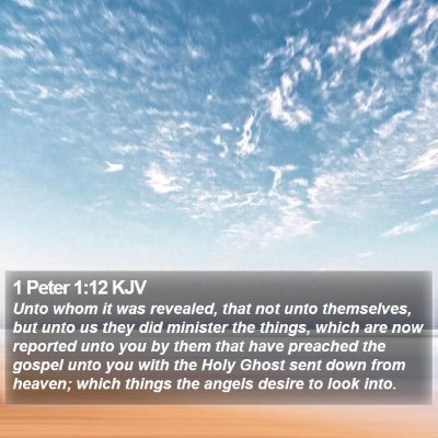 1 Peter 1:12 KJV Bible Verse Image