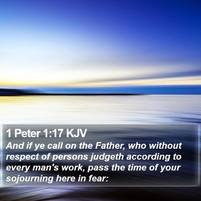 1 Peter 1:17 KJV Bible Verse Image