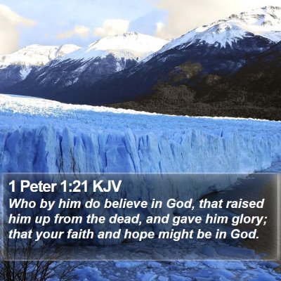 1 Peter 1:21 KJV Bible Verse Image